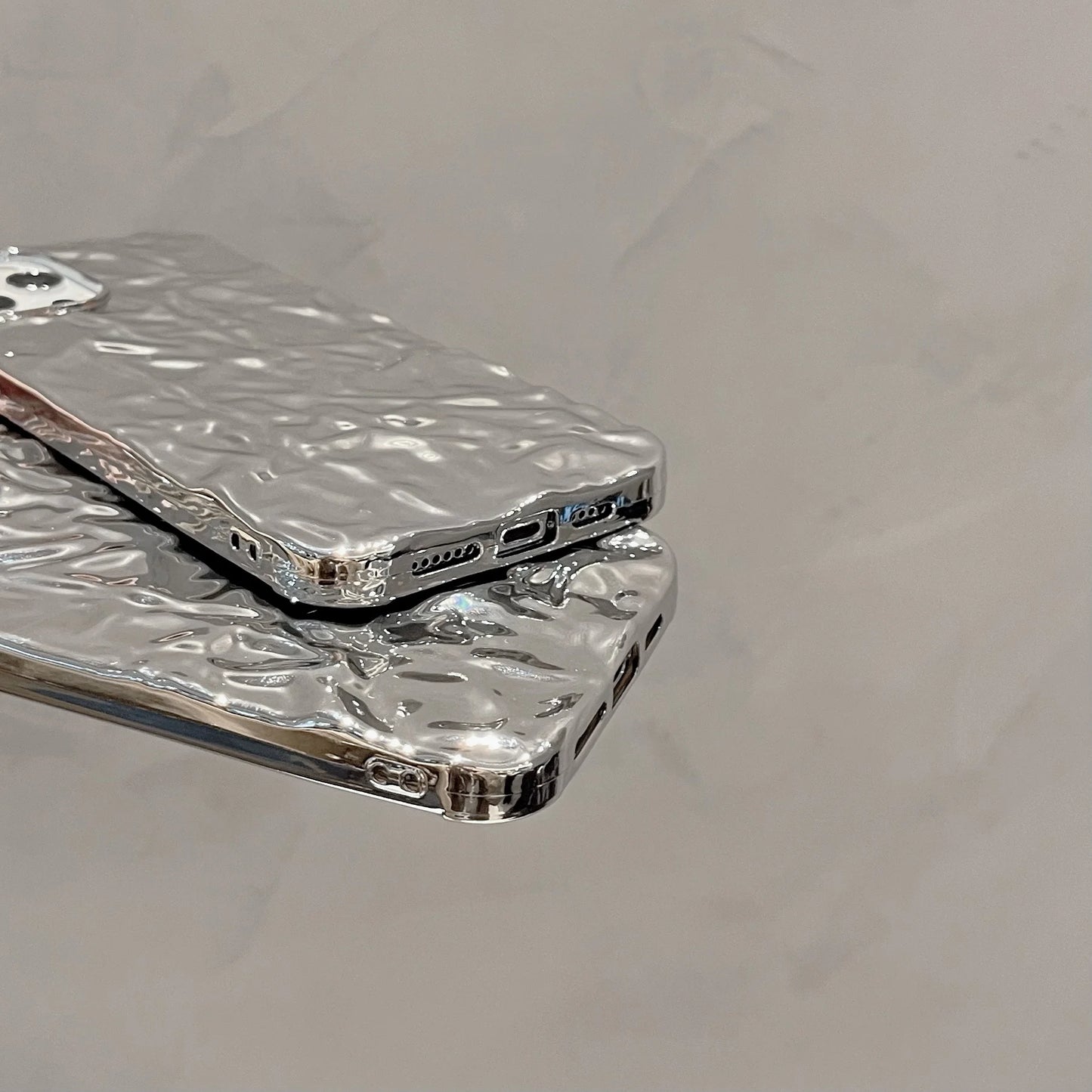 Luxury Silver Tin Foil Case For iPhone