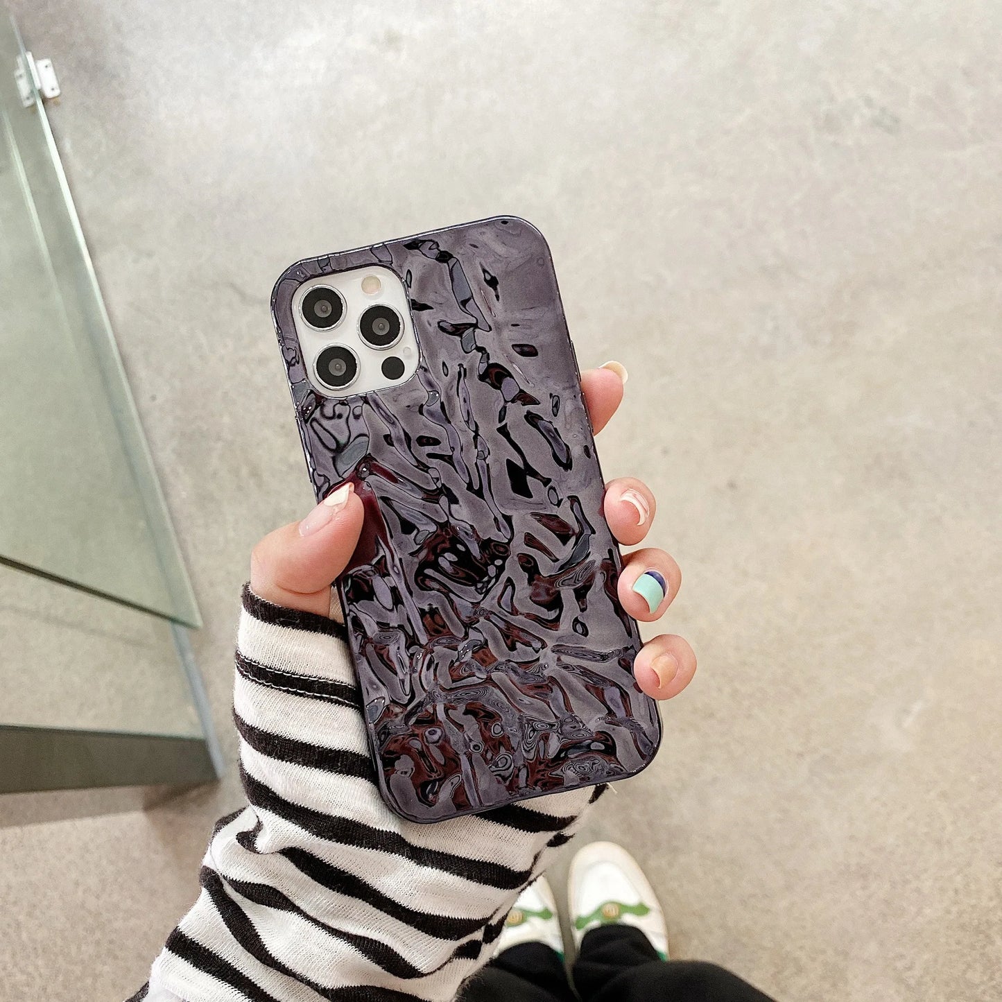 Luxury Silver Tin Foil Case For iPhone
