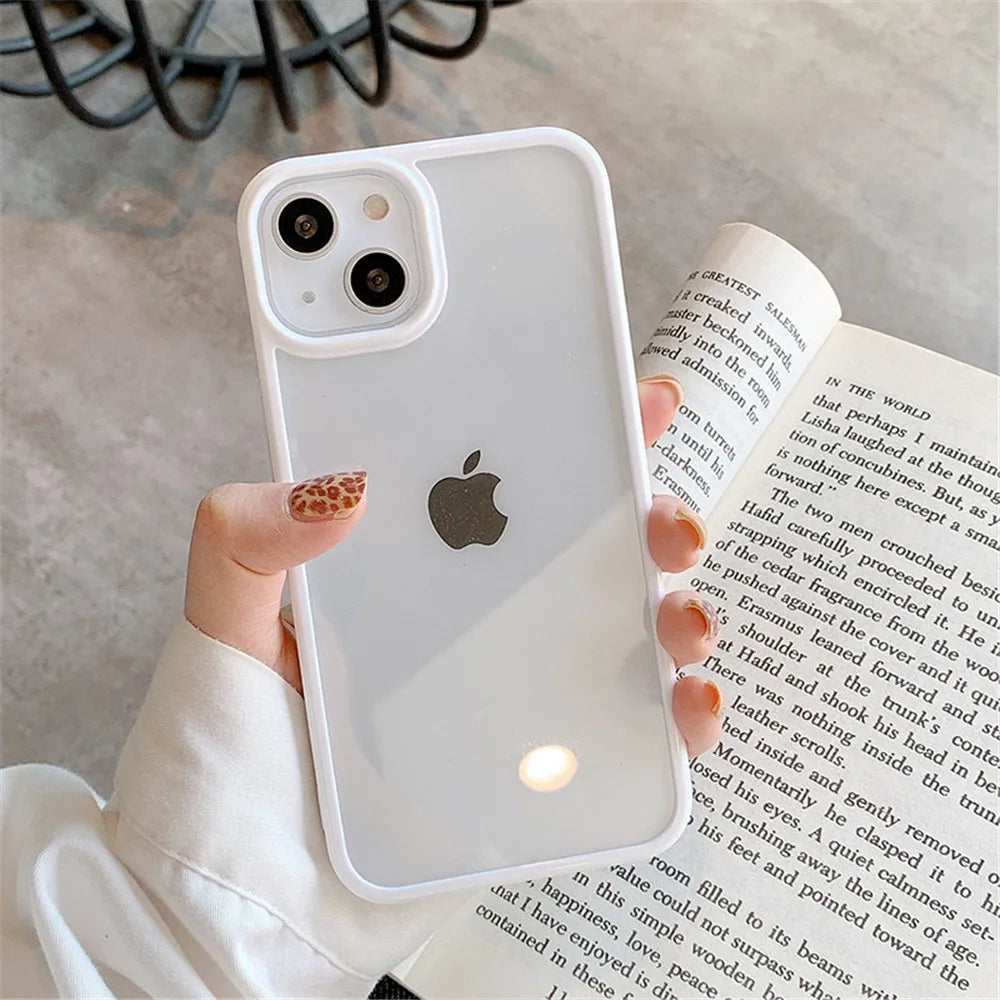 Premium Candy Phone Case, Shockproof Silicone Bumper Phone Case For iPhone, Transparent Material