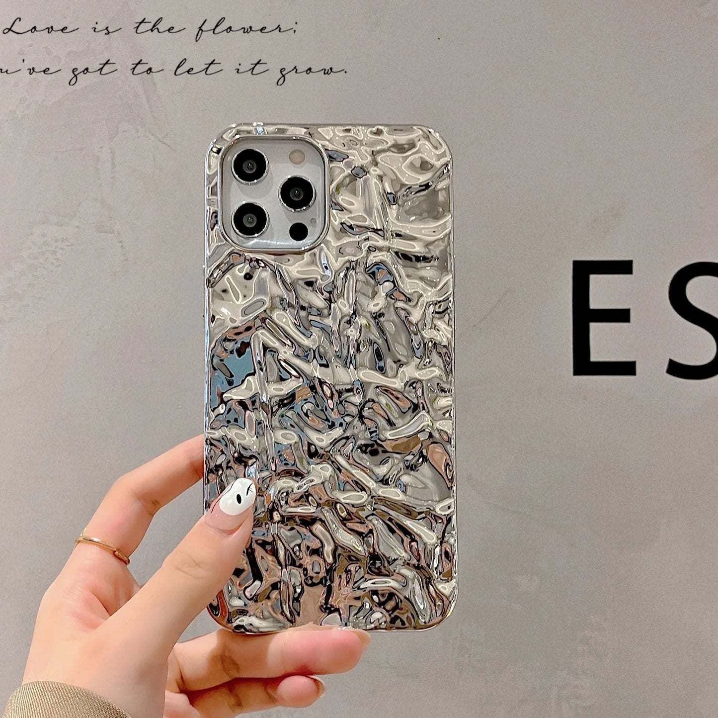Luxury Silver Tin Foil Case For iPhone