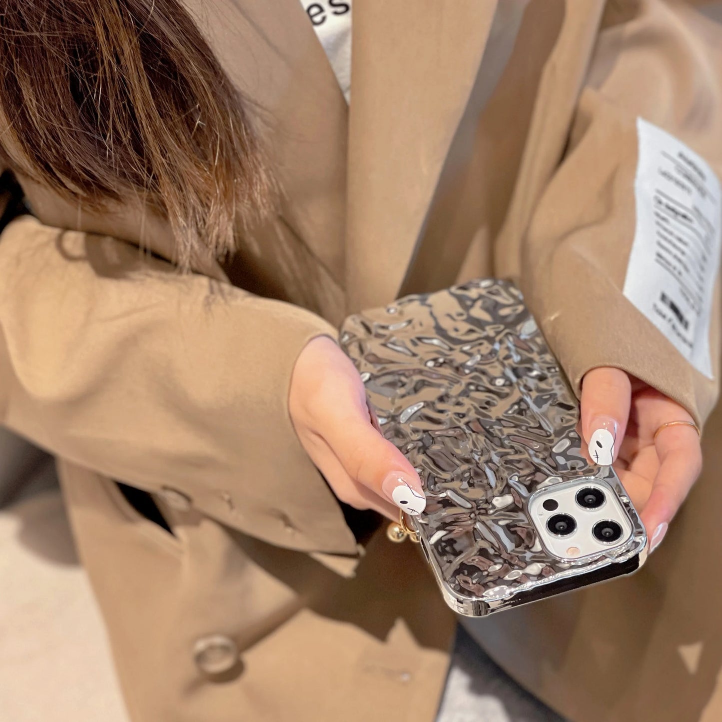 Luxury Silver Tin Foil Case For iPhone