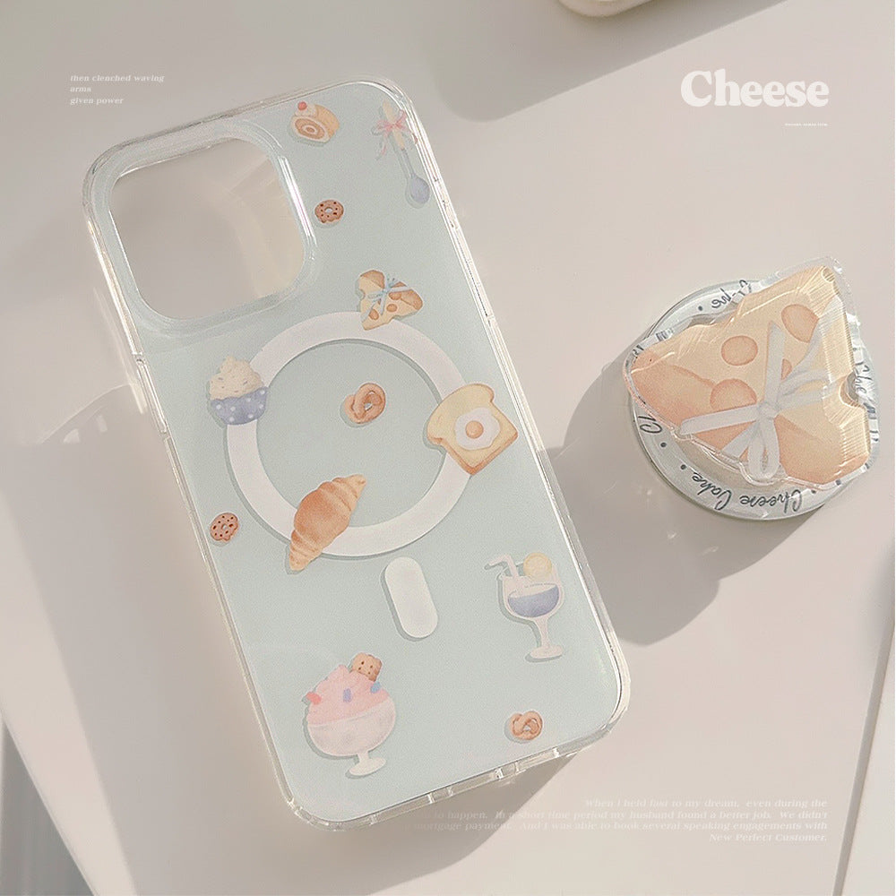 High Quality iPhone Case, Dual Magnetic and Wireless Charging Phone Case For iPhone, Shock-proof Resistant and Anti-fingerprint Phone Case