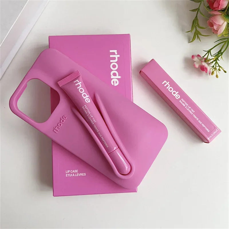 High Quality Silicone Case With Lipstick Portable Holder, Unique Design and Shock-proof Resistant Material