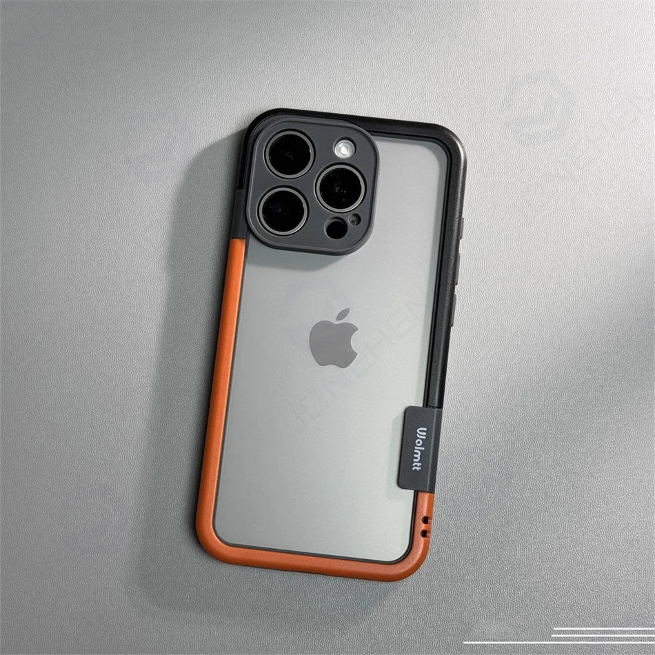 High Quality Dual Color Bumper Case For iPhone, Shockproof Case, Soft Silicone Frame and Camera Lens Protection