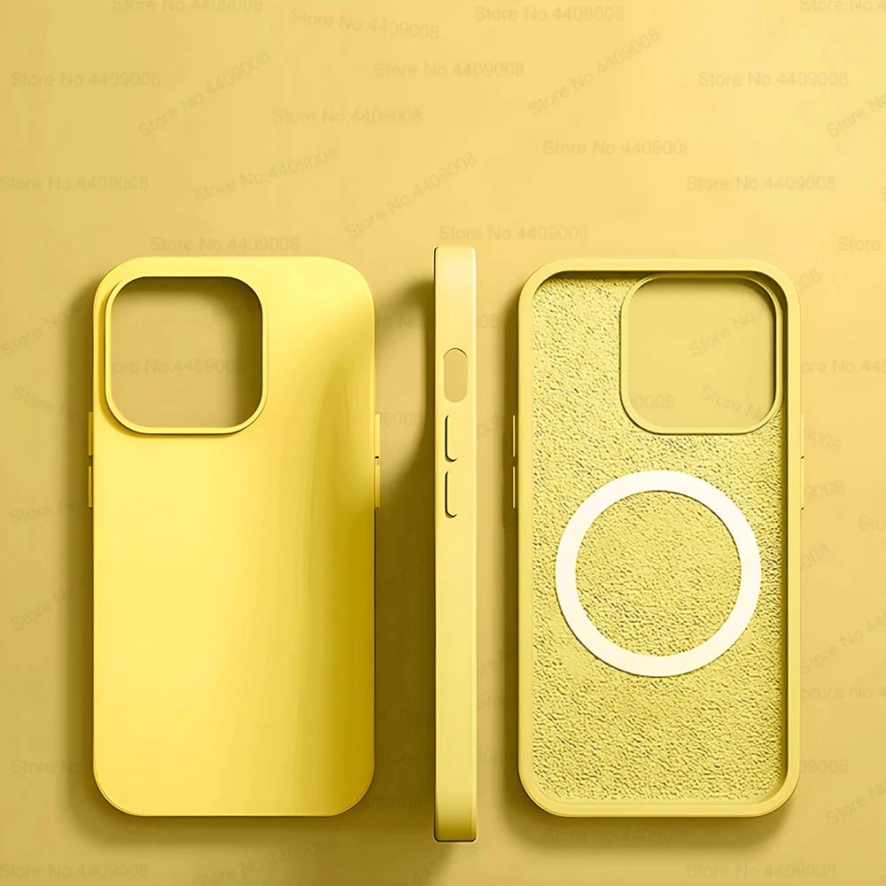 High quality phone Case For iPhone 15 14 13 12 11 Pro Max with Wireless Charging, Silicone and High Quality Protection Material