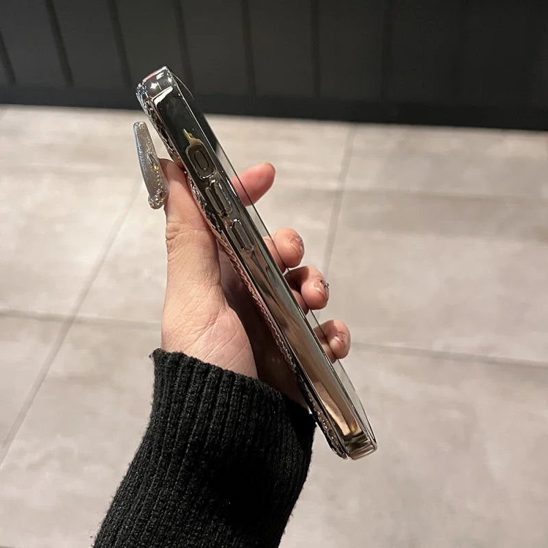 Luxury Plating 3D Snake Phone Case For iPhone, Fashion Creativity, Shockproof Cover, Unique Design