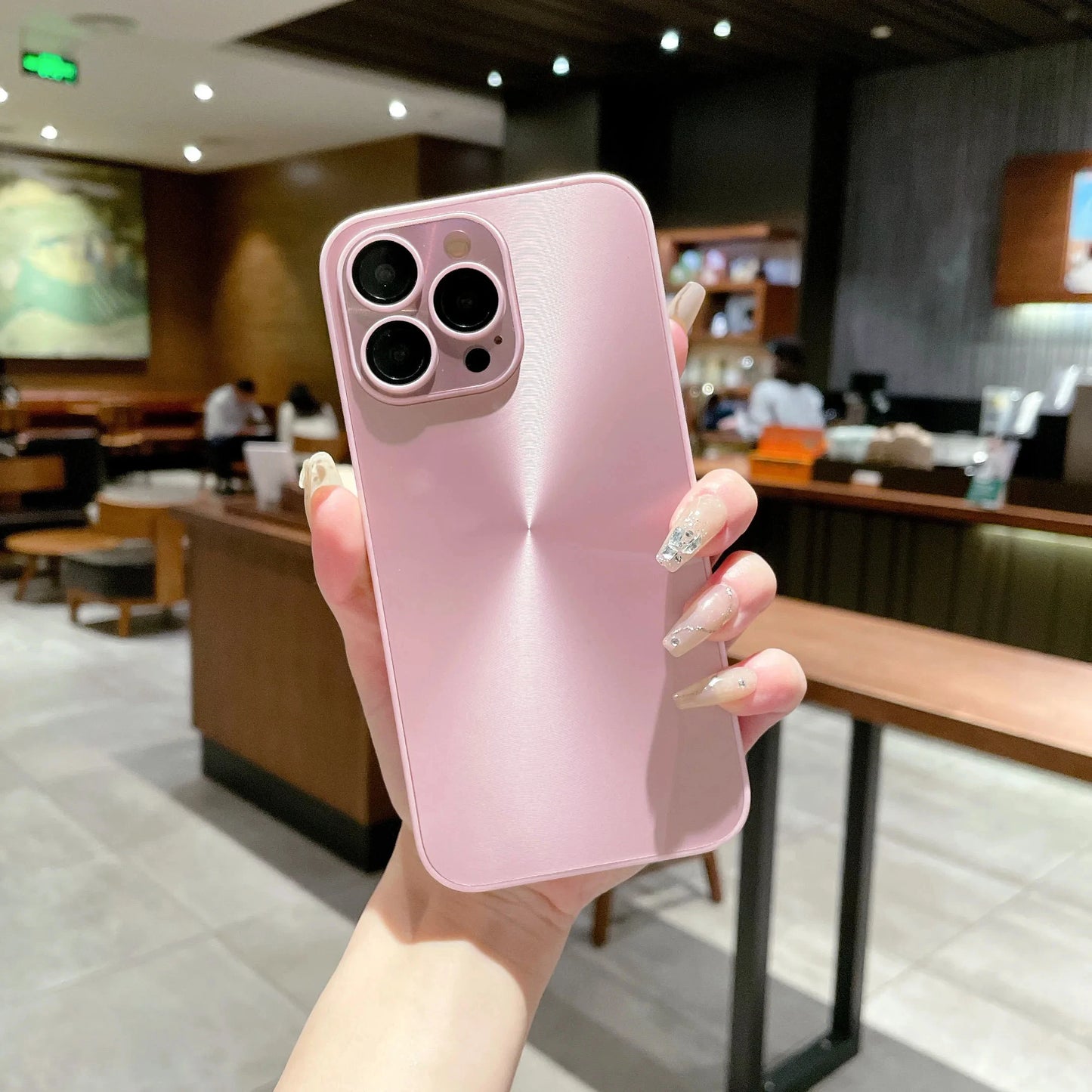 Luxury Aurora Color Phone Case Suitable For iPhone, Shockproof Cover, Full Camera Lens Protection
