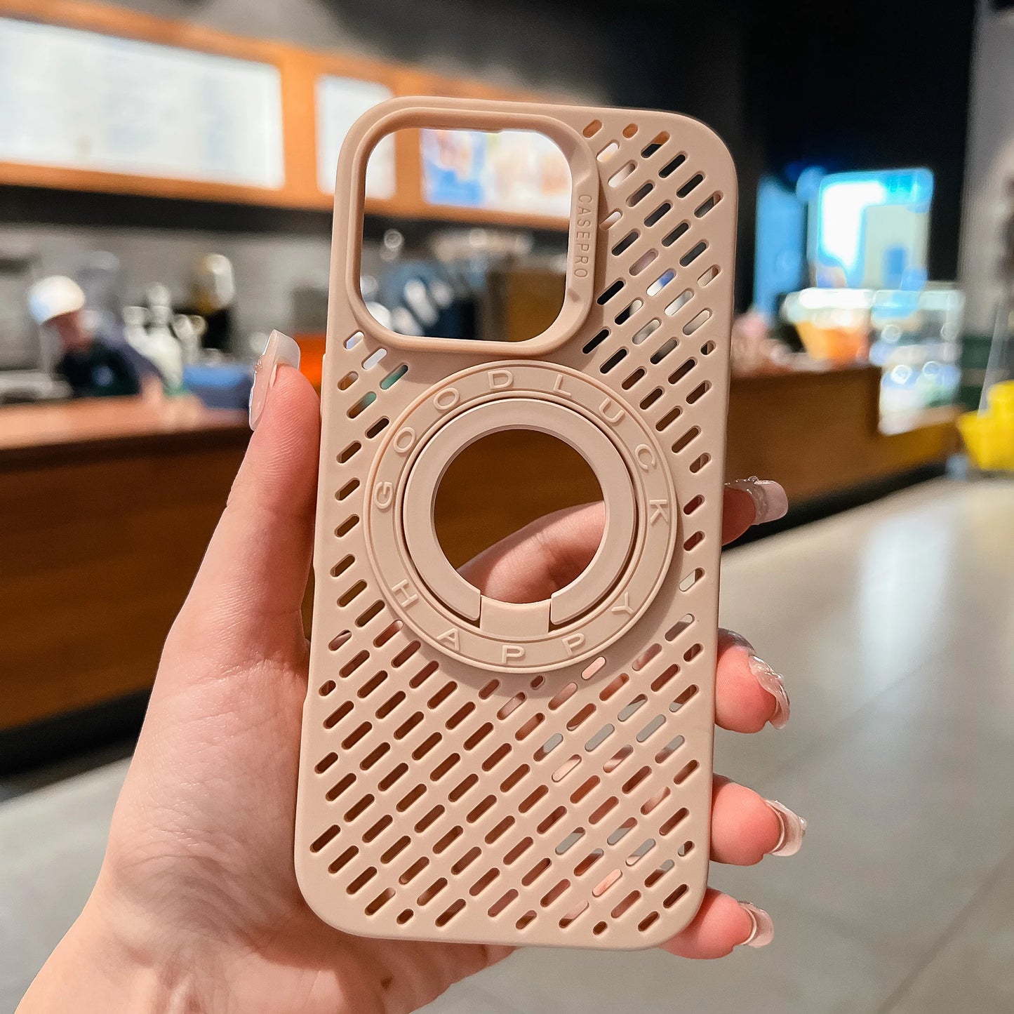 High Quality iPhone Case, Magnetic Bracket, Soft Material, All Around Protection