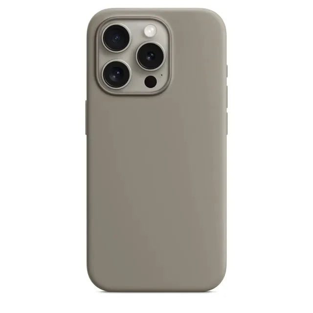 Luxury Silicone Case for iPhone, Full Logo Cover, Unique Colors, All Around Protection Phone Case