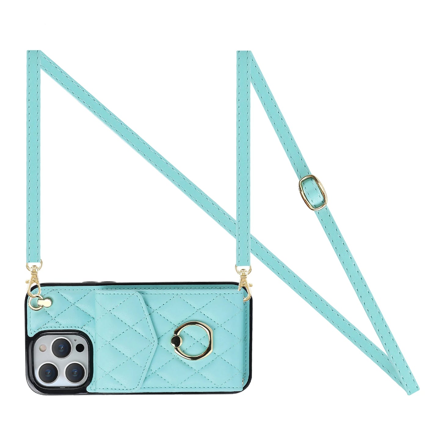 High Quality Crossbody Leather Case for iPhone with Wallet, Premium Leather, All Around Protection Phone Case.