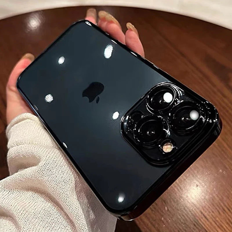 High Quality Transparent Silicone Case For iPhone, Shockproof and Dustproof, Camera Protection Case