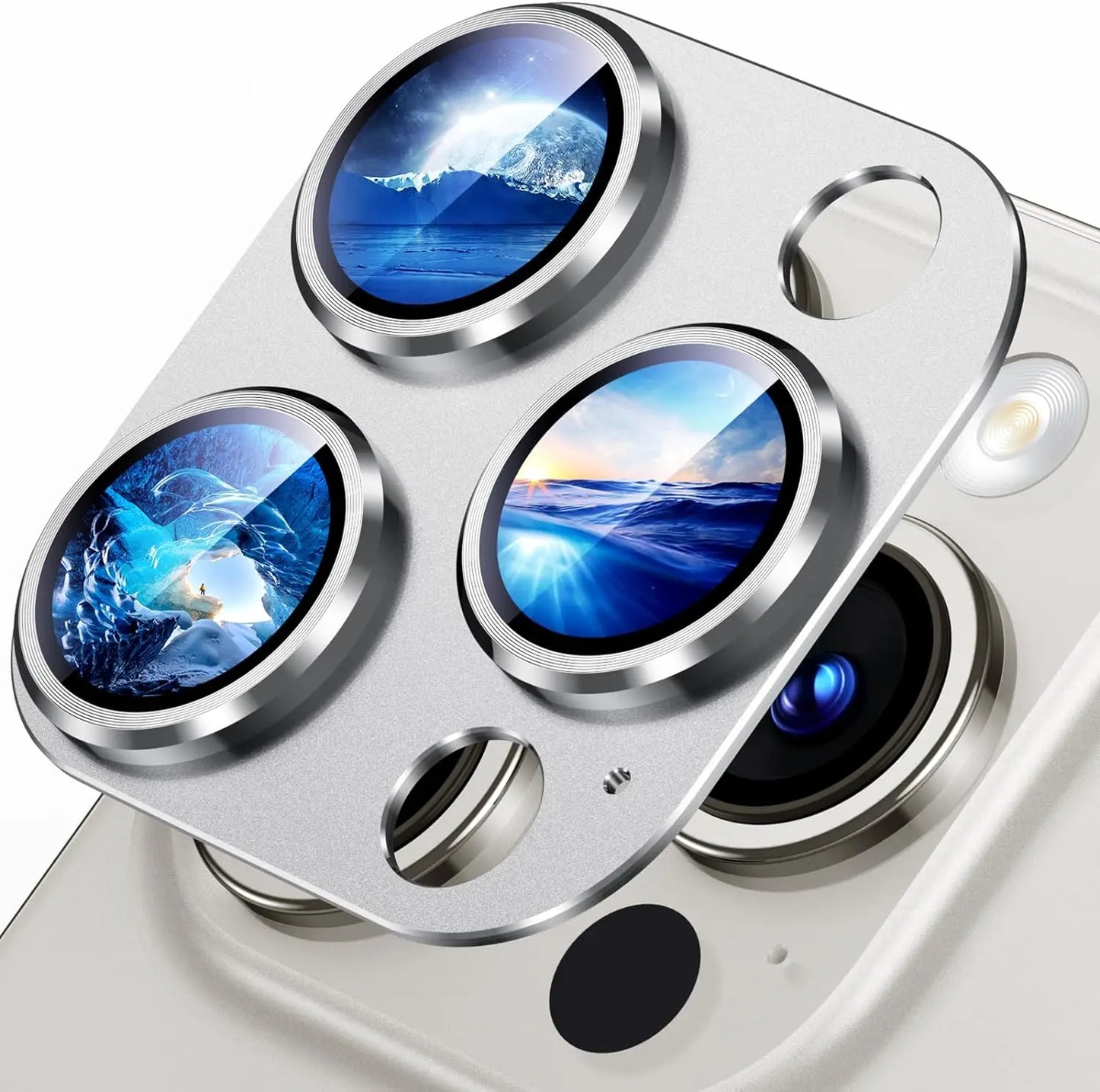 High Quality Titanium Camera Lens Protector, Anti-Scratch and Anti-Fingerprint Camera Protection