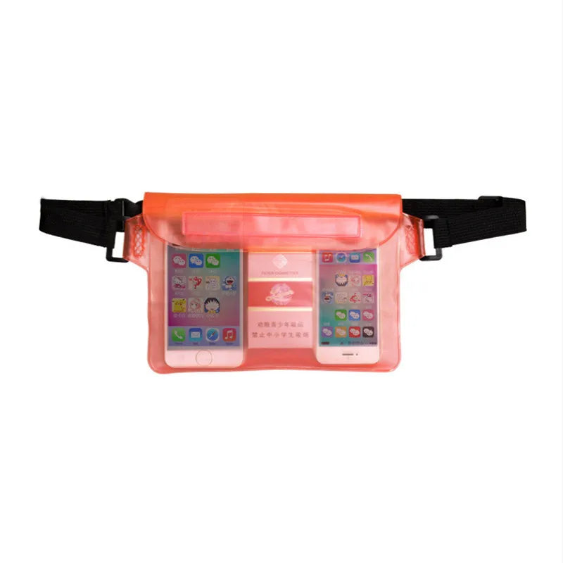 High Quality Waterproof Swimming Bag, Large Size, Transparent Protection Bag for Phone with 3 layers protection
