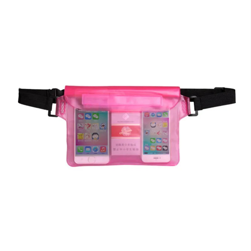 High Quality Waterproof Swimming Bag, Large Size, Transparent Protection Bag for Phone with 3 layers protection