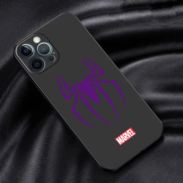 High Quality Silicone iPhone Case, Anti-scratch and Shock-proof Resistant Phone Case, Spider Design iPhone Case