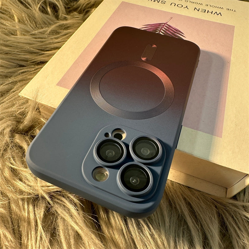 Luxury iPhone Case, MagSafe and Wireless Charging Phone Case For iPhone 11 12 13 14 Pro Max Plus, Soft and Magnetic Silicone Cover