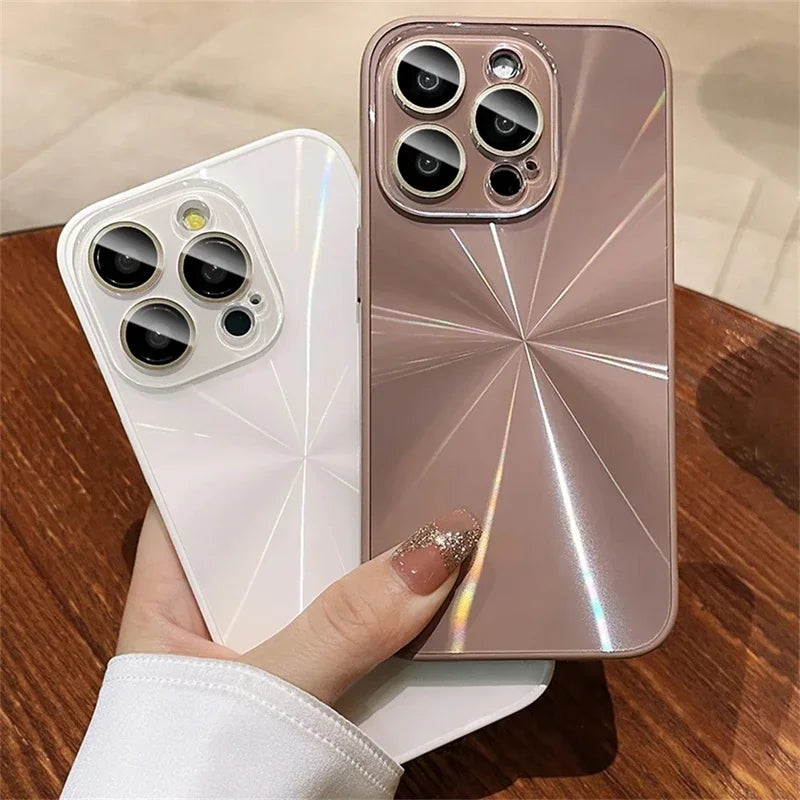 Luxury Laser Pattern Phone Case For iPhone, Shockproof Resistant, Bumper Case Cover