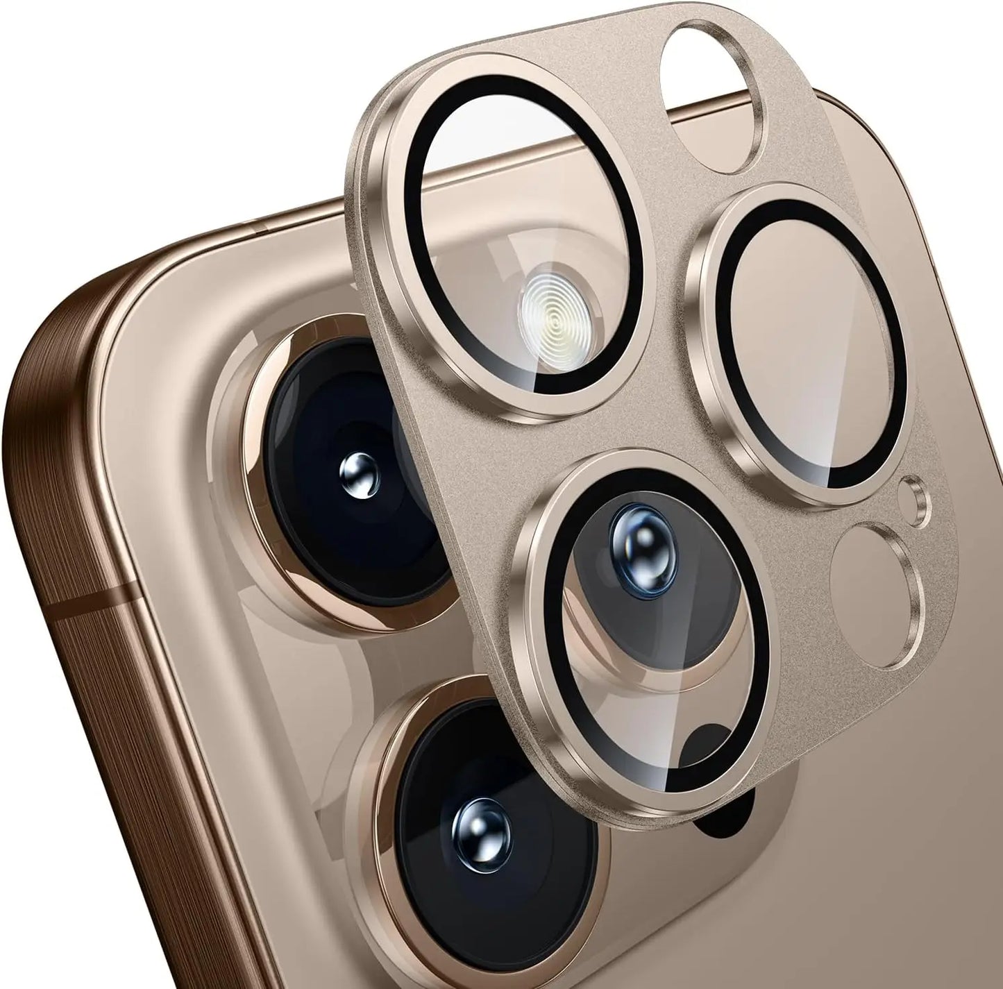 High Quality Titanium Camera Lens Protector, Anti-Scratch and Anti-Fingerprint Camera Protection