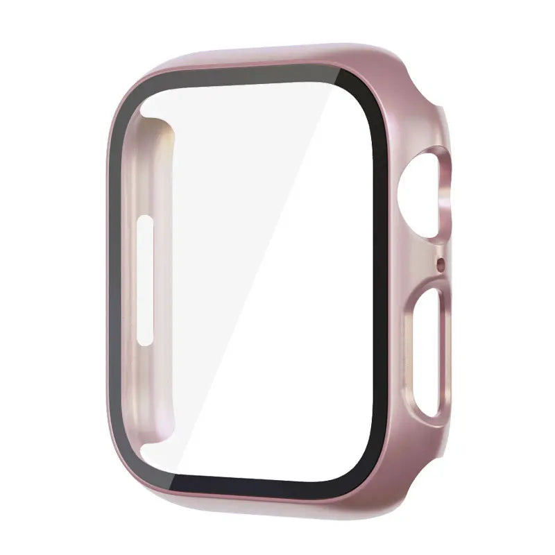 High Quality Glass and Case For Apple Watch, 45mm 44mm 41mm 40mm, Screen Protector Cover, Series 3/4/5/6/SE/7/8
