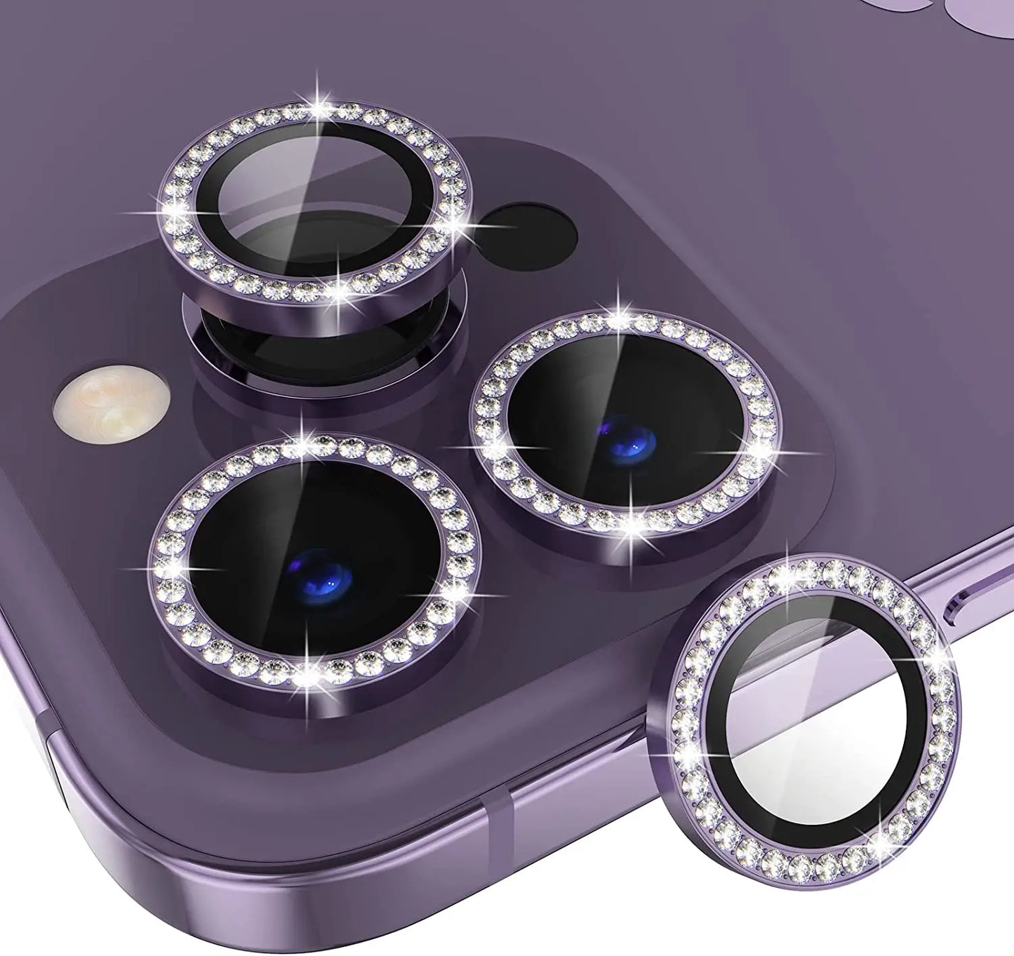 Luxury Glitter Diamond Camera Lens Protector Cover for iPhone, Anti-Scratch camera Protection
