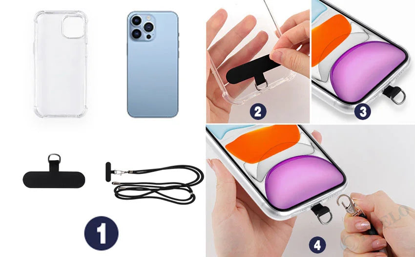 High Quality Crossbody Case For iPhone, Transparent Case, Shockproof Cover and Anti-scratch iPhone Case