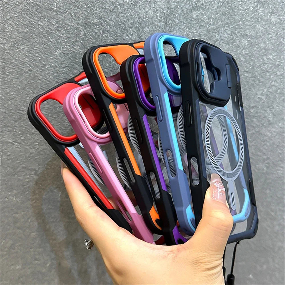 High Quality Mag Safe iPhone Case, Candy Color Design, Camera Protection Phone Case