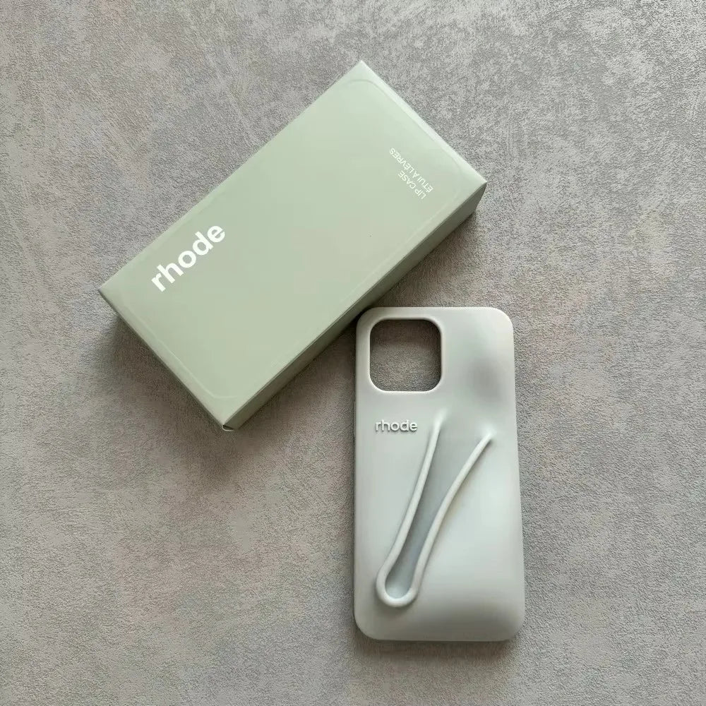 High Quality Soft Silicone Phone Case with Portable Lipstick Holder, Unique Design and Color, High Quality Cover and Premium Material