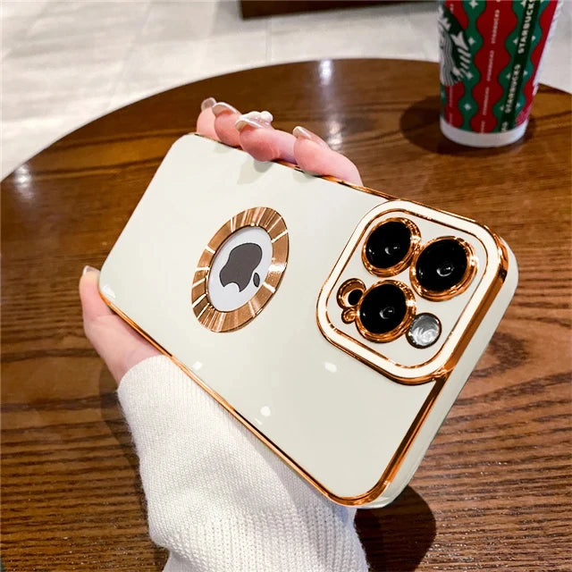 Luxury Silicone Case, Shockproof Resistant Phone Cases For iPhone, Soft Cover, Camera Lens Protection