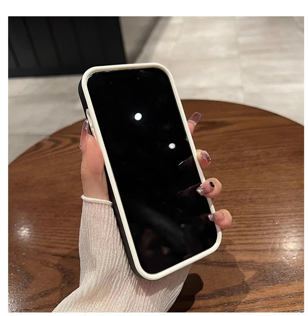 Luxury Silicone Case for iPhone, With Camera Lens Cover, Magsafe and Magnetic Charging