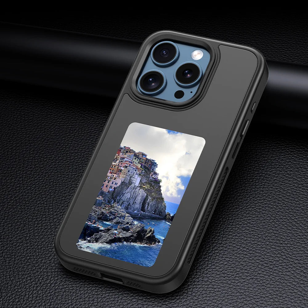 Premium Quality Phone Case, New-tech NFC Transfer Function Phone Case For iPhone, E Ink Screen Phone Cover, Smart iPhone Case, Slim and Ultra-Thin Design