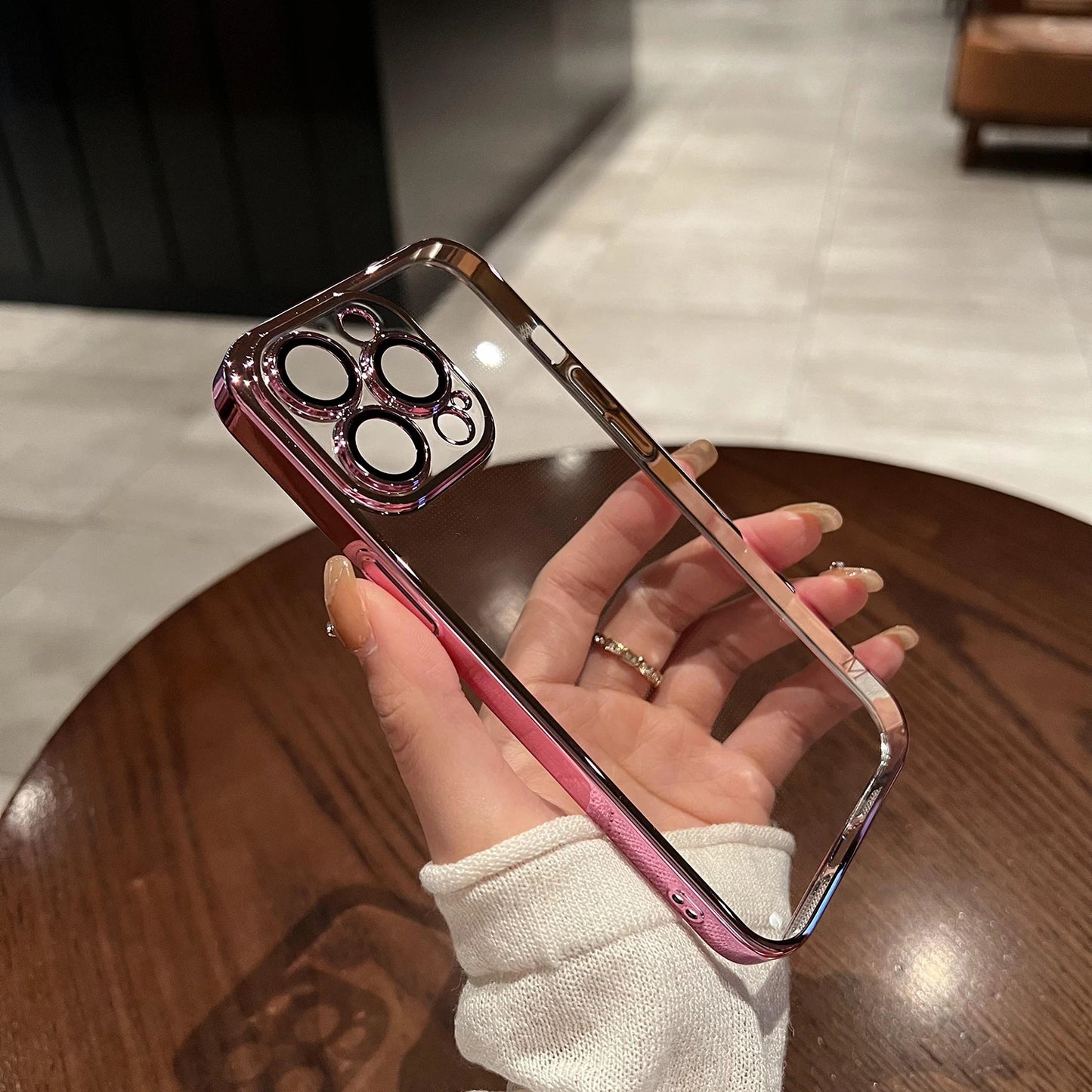 High Quality Transparent Silicone Case For iPhone, Shockproof and Dustproof, Camera Protection Case