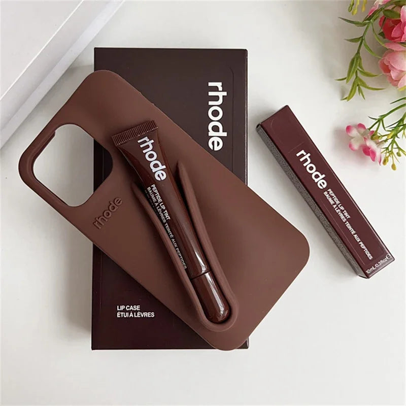 High Quality Silicone Case With Lipstick Portable Holder, Unique Design and Shock-proof Resistant Material