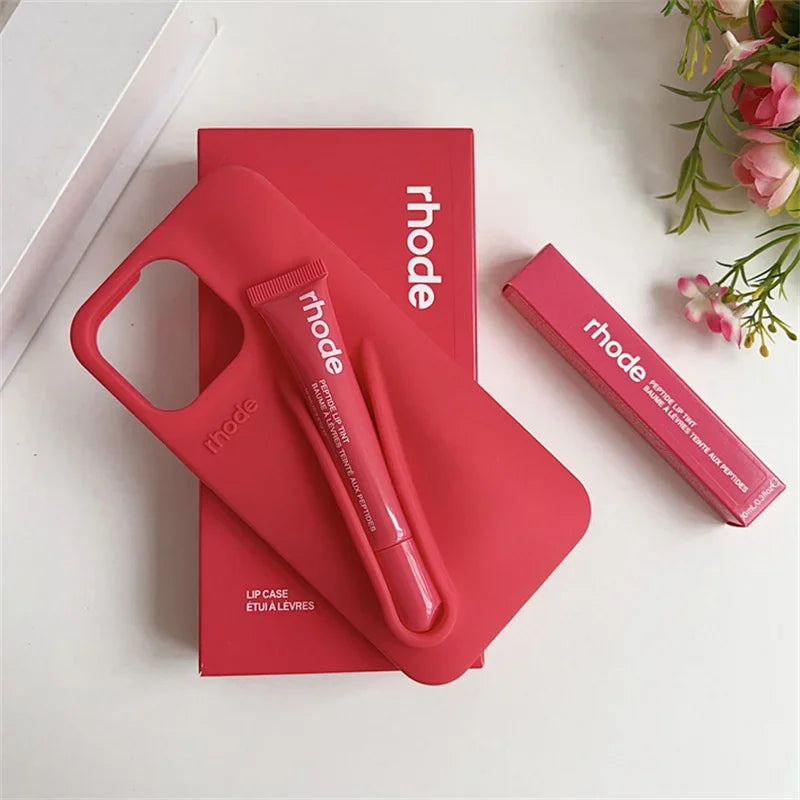 High Quality Silicone Case With Lipstick Portable Holder, Unique Design and Shock-proof Resistant Material