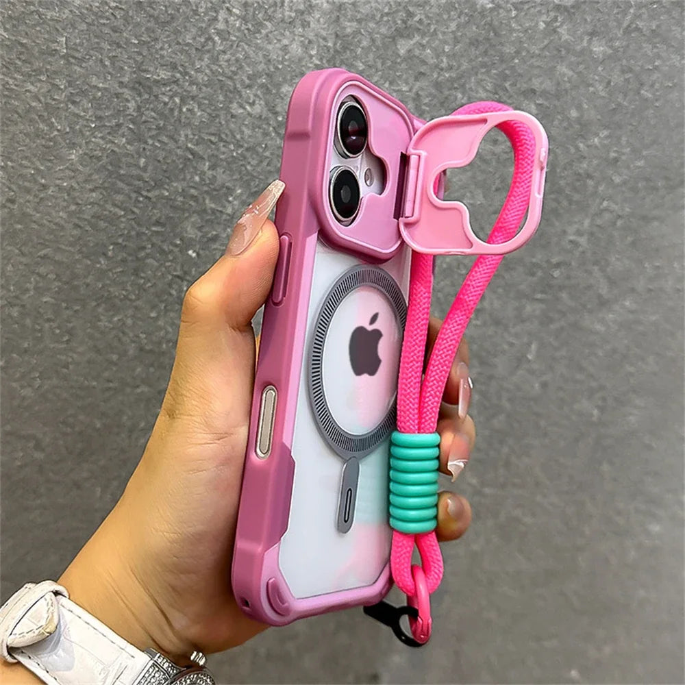 High Quality Mag Safe iPhone Case, Candy Color Design, Camera Protection Phone Case
