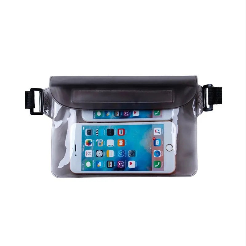 High Quality Waterproof Swimming Bag, Large Size, Transparent Protection Bag for Phone with 3 layers protection