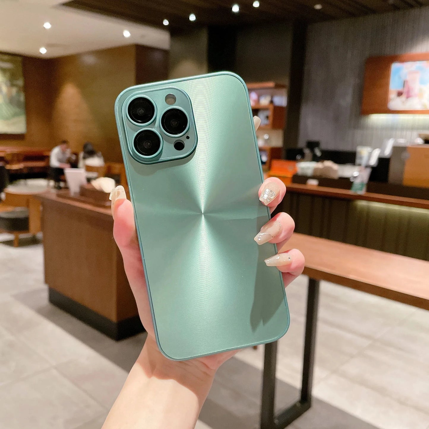 Luxury Aurora Color Phone Case Suitable For iPhone, Shockproof Cover, Full Camera Lens Protection