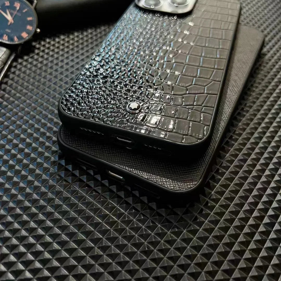 Luxury Leather Case for iPhone, All Around Protection Cover, Shockproof Protection and Anti-fingerprint Case