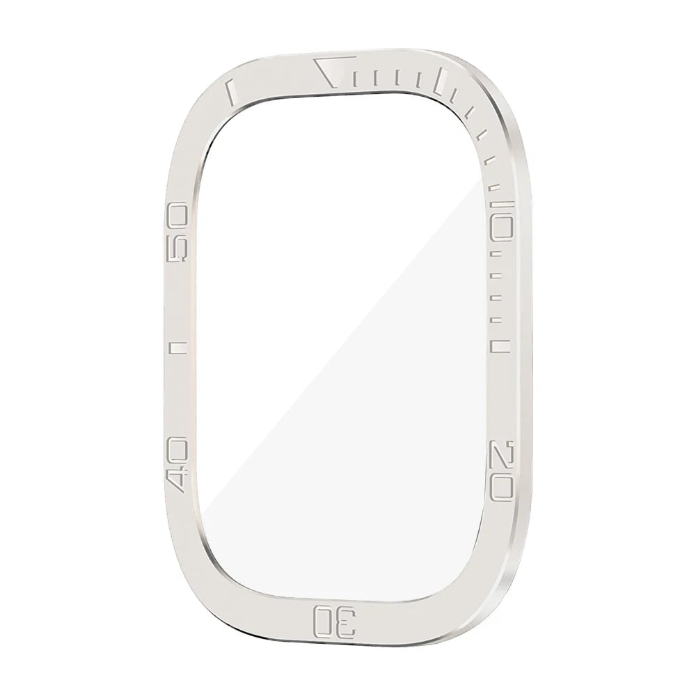 Screen Protector For Apple Watch Ultra, 49mm, Metal Case Accessories Cover Frame +Tempered Glass For iWatch Ultra 2 49mm
