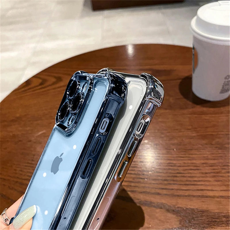 High Quality Clear Silicone Phone Case, Shockproof Resistant Phone Case, Anti-Shock and Anti-fingerprint Case