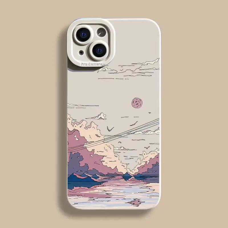 High Quality Nature Design Case For iPhone, All Around and Camera Lens Protection Phone Case