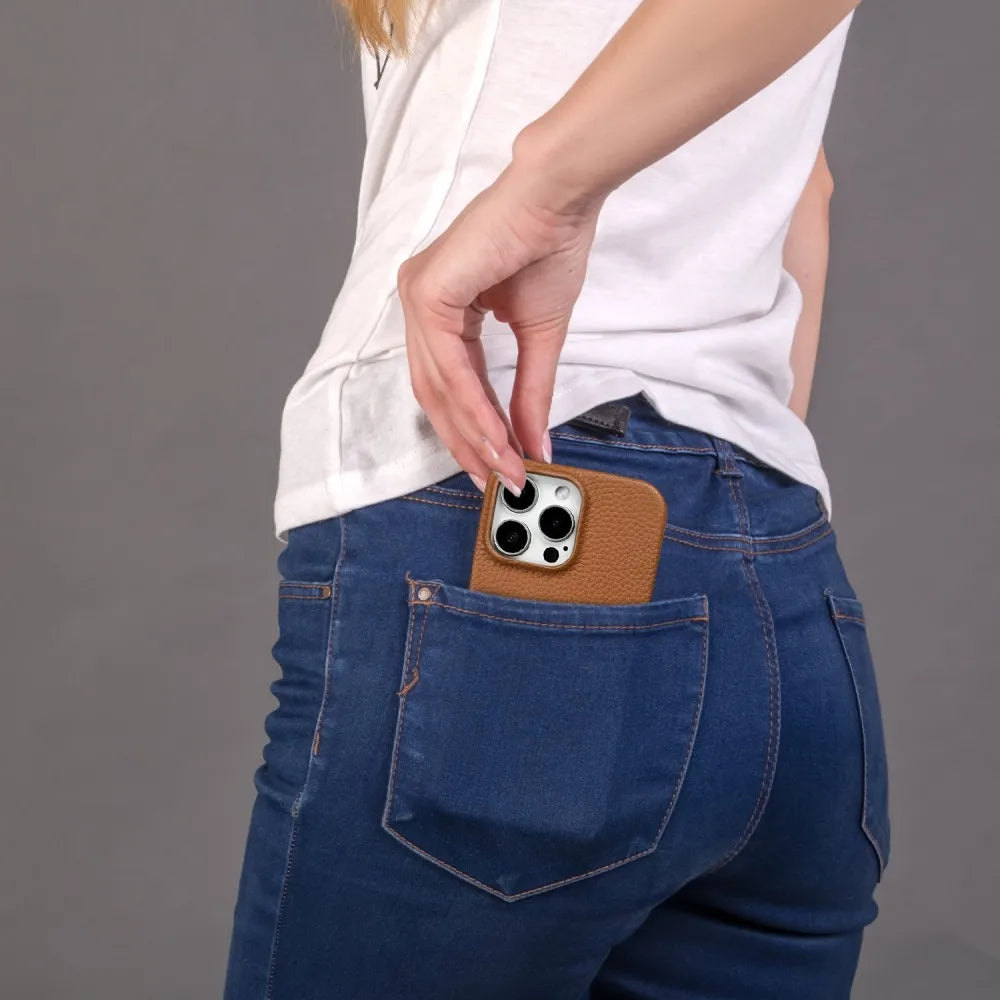 High Quality Leather for iPhone, Unique Eye Design, Full Back Cover Phone Case, Shock-proof Resistant and Anti-fingerprint Leather