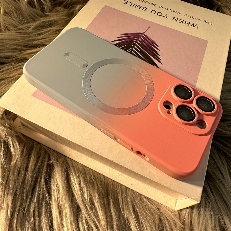Luxury iPhone Case, MagSafe and Wireless Charging Phone Case For iPhone 11 12 13 14 Pro Max Plus, Soft and Magnetic Silicone Cover