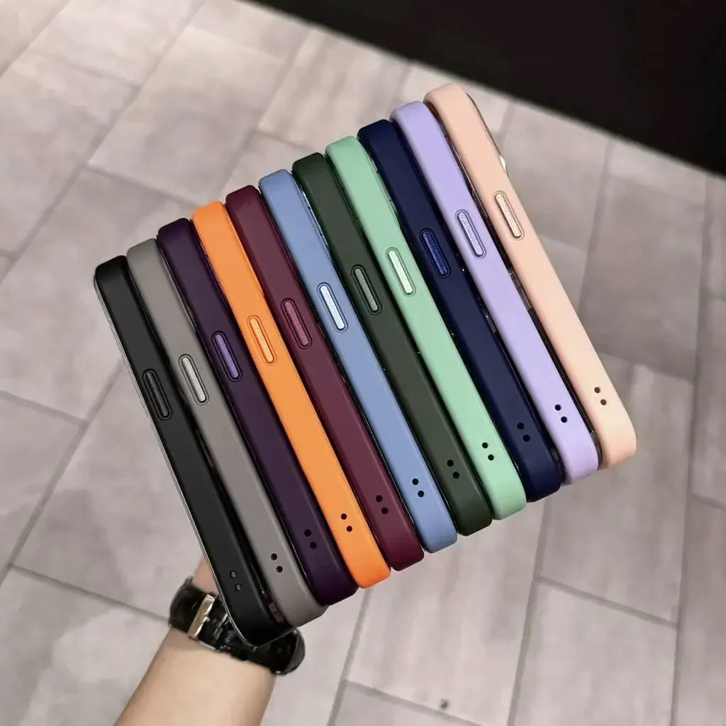 Premium Magnetic Phone Case with Metal Ring Stand For iPhone, Camera Lens Glass Protection, Transparent Back Cover, Magsafe Case