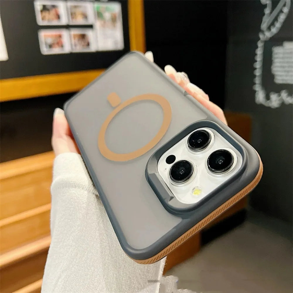 High Quality Silicone iPhone Case, Magnetic Matte Translucent Case and Wireless Charging, Anti-Scratch, Water-Resistent