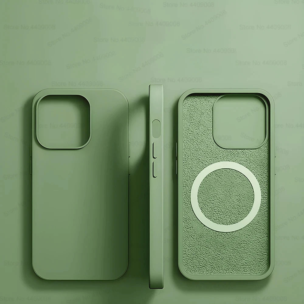 High Quality Phone Case For iPhone , Magnetic and Wireless Charging Case, Silicone Material and High Quality Protection Material