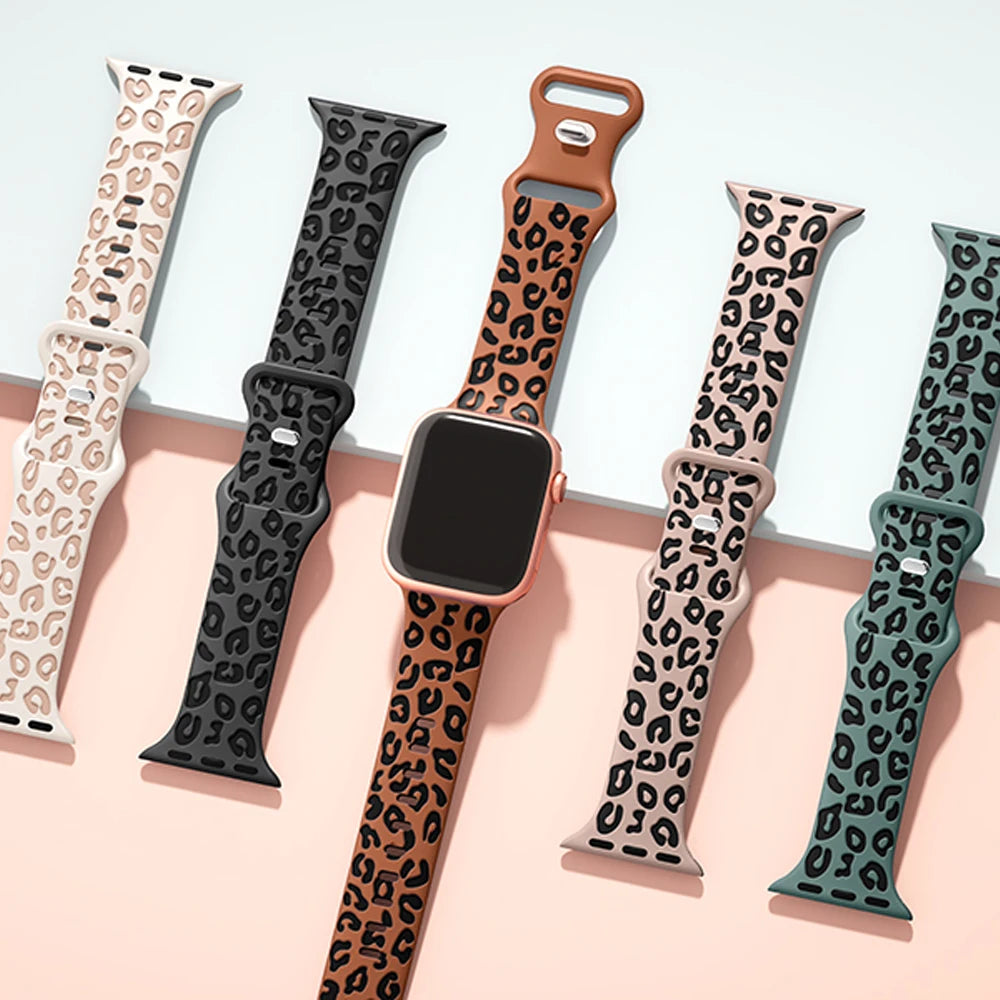 High Quality Strap For Apple Watch, 45mm 44mm 42mm 41mm 40mm 49mm 44 mm, Silicone Material, Compatible with Series 8 9 7 SE 6 5 4 3 Ultra 2