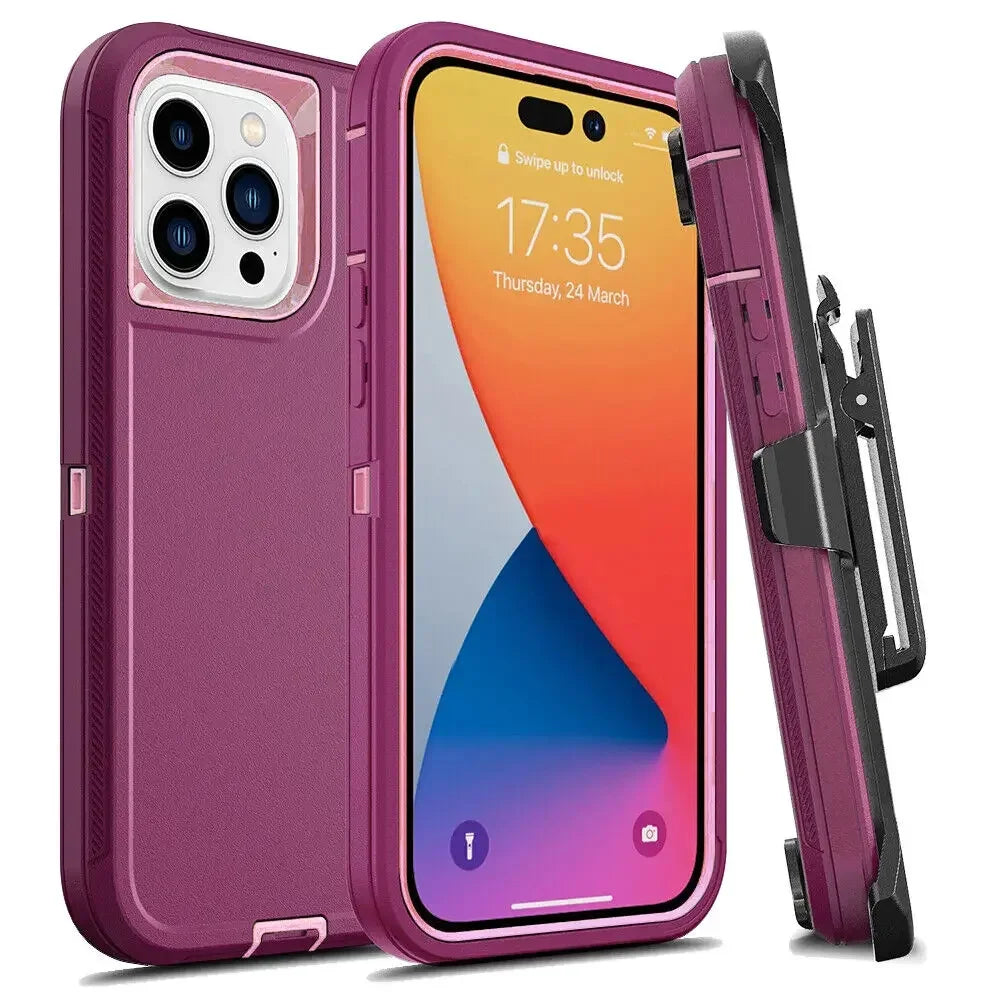 Military Heavy Duty Armor Phone Case For iPhone, Shockproof Protection Cover, All Around Protection Phone Case