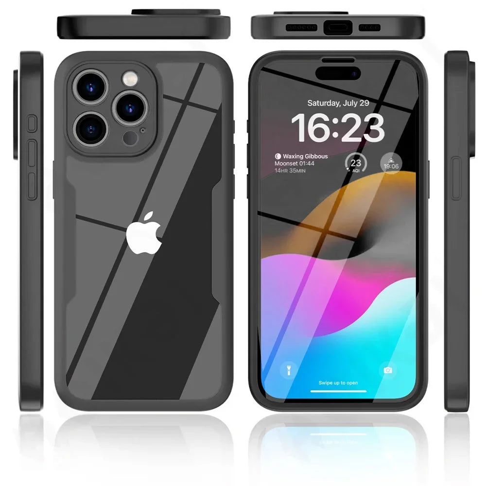 Premium iPhone Case, 360 Protective Cases For iPhone, Shockproof Resistant, Anti-scratch and Anti-fingerprint Phone Case