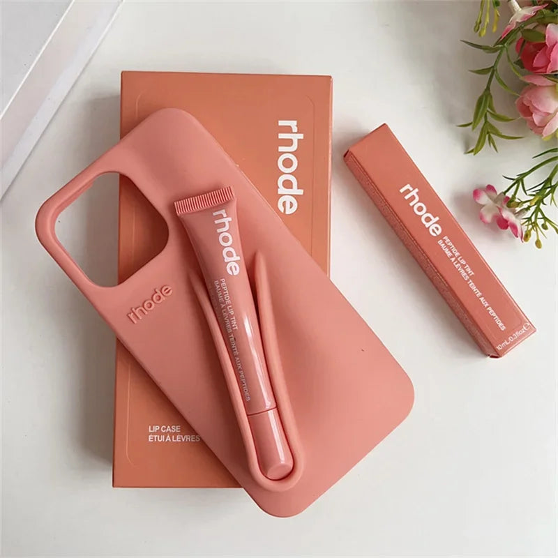 High Quality Silicone Case With Lipstick Portable Holder, Unique Design and Shock-proof Resistant Material