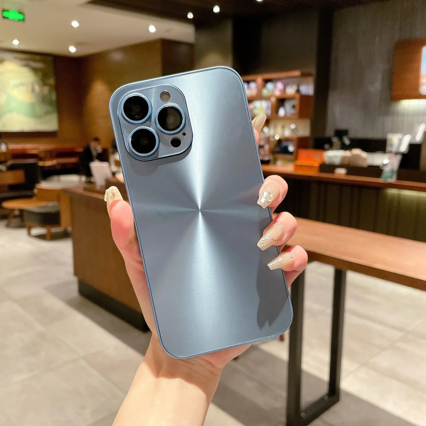Luxury Aurora Color Phone Case Suitable For iPhone, Shockproof Cover, Full Camera Lens Protection